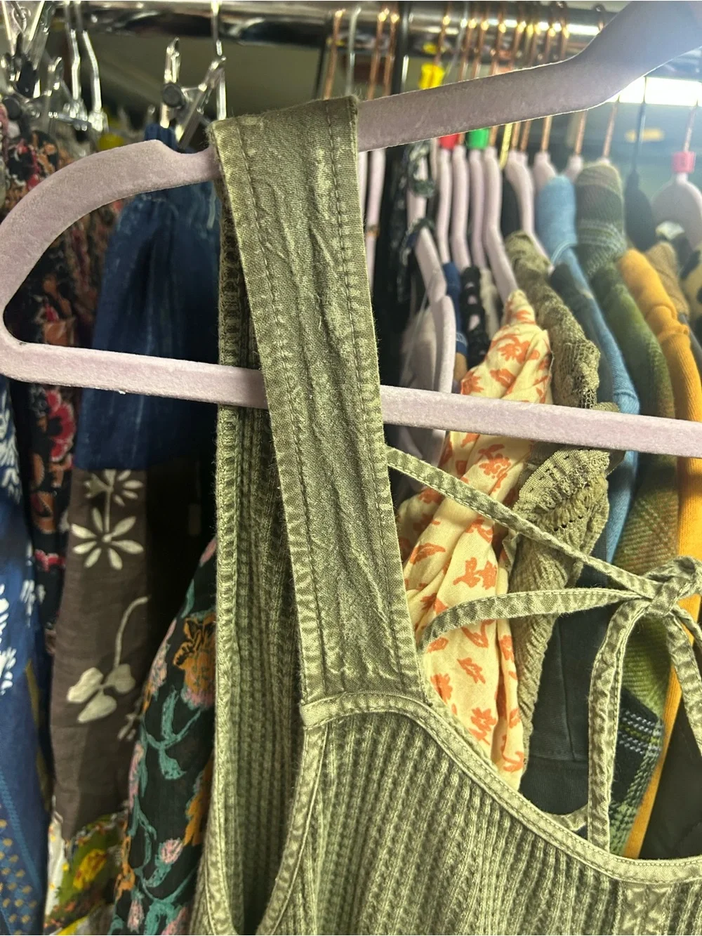 Free People FP One Callie One-Piece Green Tea Leaves XS oversized